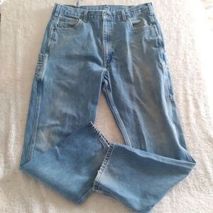 Carhartt Carpenter Jeans Men 38X34 Relaxed Fit with hammer loop